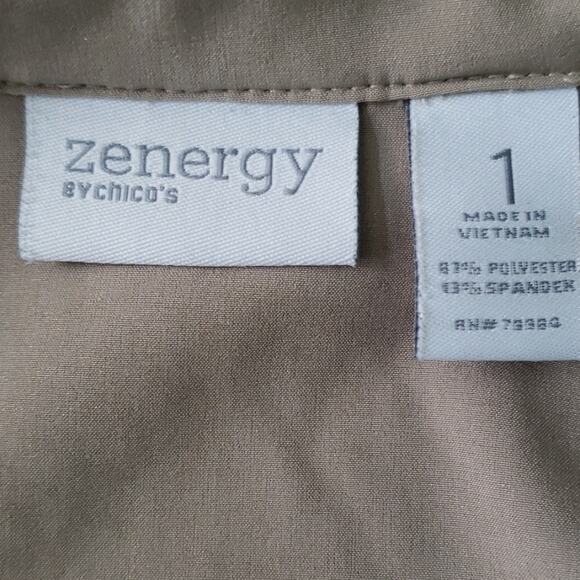 Chico's 3/4 Sleeved Zynergy Jacket Size 1 - Picture 5 of 7